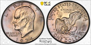 1974-D $1 MS65