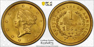 1851 G$1 MS63