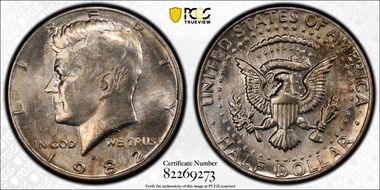 1982-P 50C No "FG" FS-901 MS66