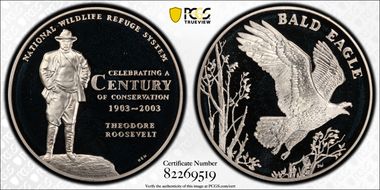 2003 Medal NWRS - Eagle Silver PR69DCAM
