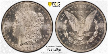 1879-S $1 VAM 46, Rev. of 1878 MS64