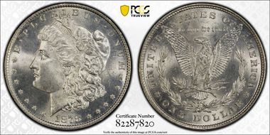 1878 8TF $1 MS65