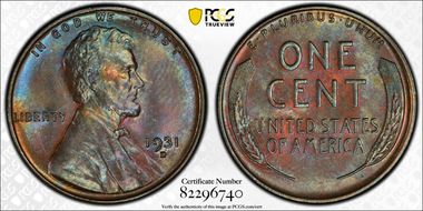 1931-D 1C MS64BN
