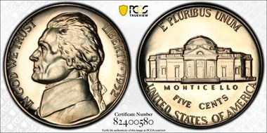 1952 5C Re-Engraved Obv Design FS-404 PR68