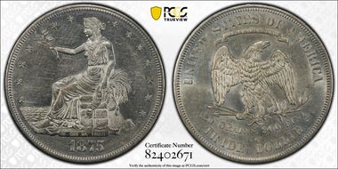 1875-CC T$1 AU58
