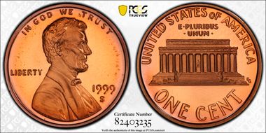 1999-S 1C Close AM FS-901 PR69DCAM