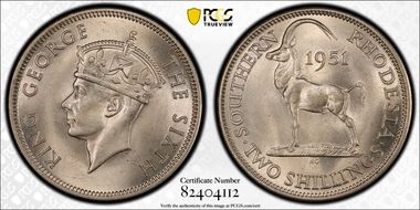 1951 2 Shil MS66