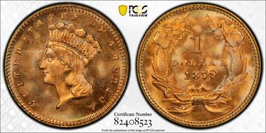 1879 G$1 MS67+
