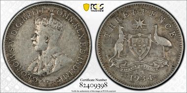 1934/3(m) 3D KM-24  Ag VF30