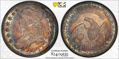 1817 50C O-103a AU58