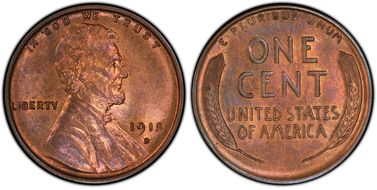 1915-D 1C MS65+ RB