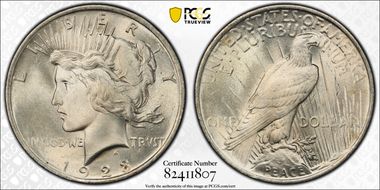 1923 $1 MS66+