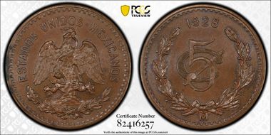 1928-Mo 5C Large Date MS65BN