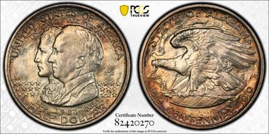 1921 50C Alabama, 2X2 MS65+