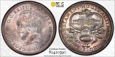 1927(m) Florin Canberra  KM-31 MS66