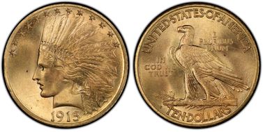 1915-S $10 MS66