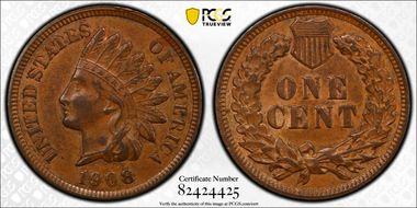 1908 1C AU58BN