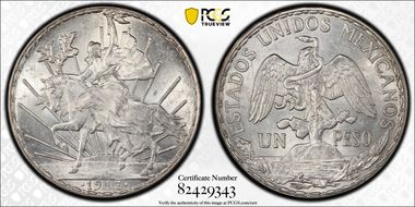 1913/2 Peso KM-453 Schein-D4 MS63