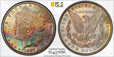 1887 $1 MS65