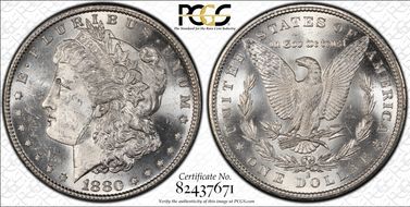1880-S $1 MS62