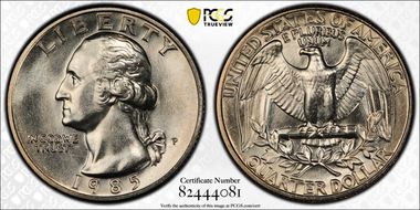 1985-P 25C MS66+
