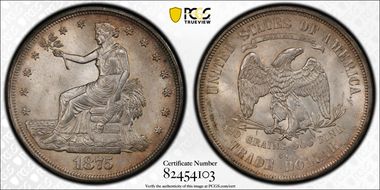 1875-CC T$1 MS65