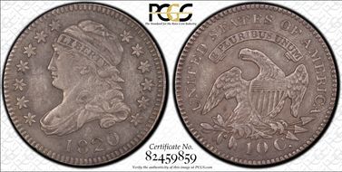 1820 10C JR-6, Small 0 XF40