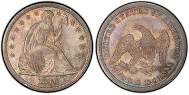 1840 $1 MS63+