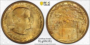 1922 G$1 Grant, Star MS67+
