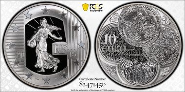 2015 € 10 Franc a Cheval PR69DCAM