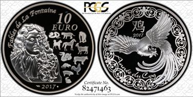 2017 € 10 Coq PR68DCAM