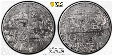 2013 € 10 Lower Austria MS70