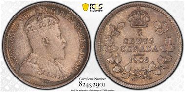 1908 5C Small 8 MS65