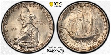 1921 50C Pilgrim AU58