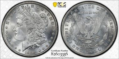 1889 $1 MS66+