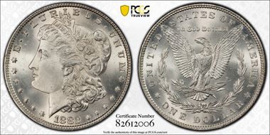 1882 $1 MS66