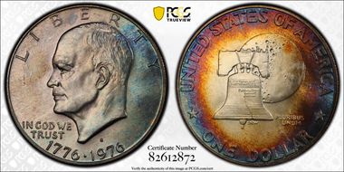 1976-S $1 Silver MS66