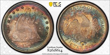 1877-S/S 25C S/Horizontal S MS67