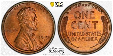 1919-S 1C MS66RD