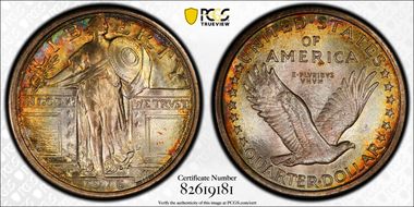 1916 25C Standing Liberty MS67FH