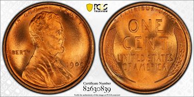 1909 1C Lincoln MS67+ RD