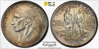 1935/34-D 50C Boone MS67