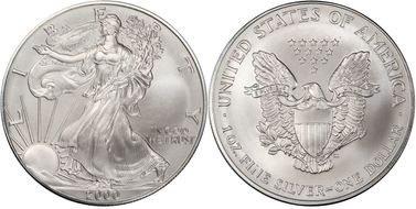 2000 $1 Silver Eagle MS70