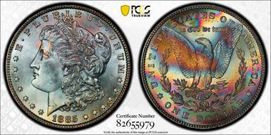 1885 $1 MS65