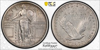 1917 25C Type 1 MS61FH