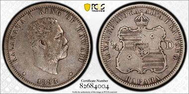 1883 25C Hawaii XF45