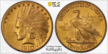 1910 $10 MS63