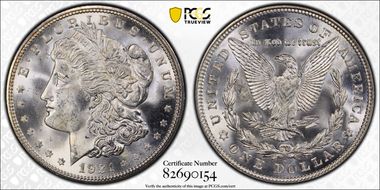 1921-D $1 MS66