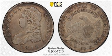1818/7 50C O-101a VF25