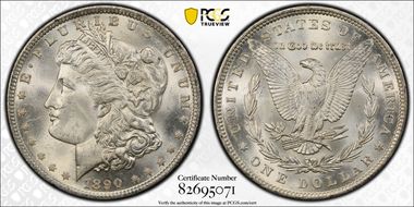 1890 $1 MS64+